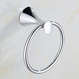 YUTU MS03 Polished Chrome Wall Mounted Stainless Steel Cone Bathroom Accessories (Towel Bar/Towel Ri