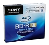 SONY ビデオ用BD-R 追記型 片面2層50GB 4倍速 ホワイトプリンタブル 5枚パック 5BNR2VCPS4