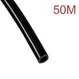 ドリップ灌漑システム散水用具　散水ホース　灌漑チューブ　内径4mm外径7mm　10/20/50m 　ブラック　 (50m)