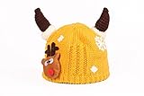 Genda 2Archer(JP)　べビー　赤ちゃん　かわいい　牛角　ニット帽子　ニットキャップ　キッズ　子供　防寒　キュート　ニット帽　出産祝い　誕生日　クリスマス　プレゼント　秋　冬　女の子　男の