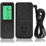 Amazon Digiten Dtc101温度コントローラーデジタルサーモスタットアウトレットプラグイン爬虫類温度コントローラー温室キノコテラリウム発酵自作用の加熱または冷却 温度計 産業 研究開発用品 通販
