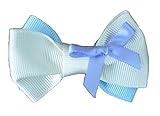 MANDY Double Bow Ivory&Aqua