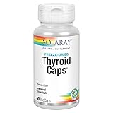 Solaray, フリーズドライThyroid Caps（サイロイドカプセル）、60粒