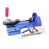 B Baosity 高品質　ミニポケット　ホールドリルダウエルジグ　w/ステップドリルビット　木工ツールキット　汎用