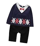 ベビー漫画ボディスーツ Baby Boy Romper, 1Pcs Toddler Gentleman Formal Outfit Set with Suit Vest & Bowtie BB@JPZ
