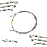 Fireyouracing のオートバイブレーキ ホース400mm-2400mm AN3油圧 DOT ライン ケーブル 10 mm 28° バンジョー パイプ ライン編組オイル ホース シルバー (900mm)