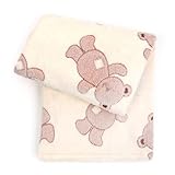 Tadpoles 3D Jacquard Baby Blanket Brown Bears [並行輸入品]