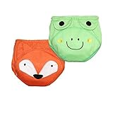 SkhlsベビーToddlers 3d動物パターン再利用可能なトレーニングパンツNappy下着のセット2 カラー: マルチカラー