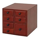 山善(YAMAZEN) 桐製 薬箱(幅21 奥行23) KKB-7D(DBR)