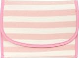 ポーチェ(pouche) 母子手帳ケース ジャバラ マリンボーダー (ソフトピンク)