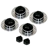 イーグル模型 タミヤ TT02用ブレーキディスク付ホイルアダプターV2#TT02-23V2-BK