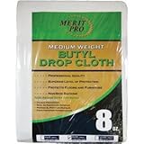 Merit Pro 02035 9 ' x 12 ' 8オンスmed重量ブチルドロップ布