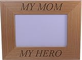 My Hero My Mom木製写真フレームHolds 4 x 6インチ写真 – Great Gift for母の日、誕生日やクリスマスギフトfor Momおばあちゃん妻Grandmother