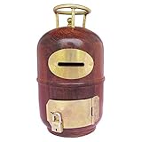 Xmas Present、木製お金銀行と円柱形ロック、貯金箱、コインボックスfor Kids