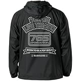 アイドルマスターミリオンライブ! 765PROライブシアター フーデッドウインドブレーカー ブラック×ホワイト Sサイズ