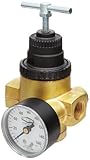 Dixon R43-406RG Norgren Series T-Handle Water Regulator with Gauge, 10 SCFM, 1/2 Port Size, 5-125 PS