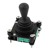 SODIAL(R)AC 240V 5A 4NO 4NCモメンタリ2.5ミリメートル固定ねじジョイスティックスイッチ