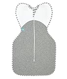 Love To Swaddle UP - Warm 2.5 Tog Sleepsuit (Large - White/Grey) by Love to dream