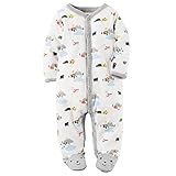 Carter's(カーターズ) くま＆キャンプ柄前開き足付カバーオール(White) 6M(3-6ヶ月) [並行輸入品]
