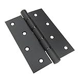 クマモト ステンレス義星丁番リング入 2.0×102×76 2枚セット ツヤ消黒 STR-11