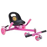 ZDDAB多目的子供用おもちゃの車、ベビーツイスト車、スクータースクーター、キッズフラッシュキックペダルカー、2-8歳のお子様に適しています (色 : Pink, サイズ さいず : A)