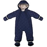 Oceankids ベビーボーイズのキルティングワンピースベビーシッターダウンスノーシューズ 濃紺 18-24 ヶ月