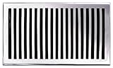 Brass Elegans 116GR-PWT Solid Cast Brass Contemporary 6-Inch by 10-Inch Floor Register, Pewter Finis