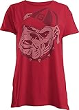 NCAA Junior 's Big Wash半袖ボーイフレンドTシャツ L レッド