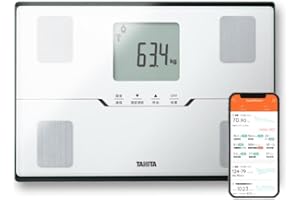タニタ(Tanita) 体重計 体組成計 スマホ連動 ヘルスメーター BC-768 ホワイト【体脂肪率/内臓脂肪レベル/筋肉量/基礎代謝量/体内年齢/推定骨量/BMI/スマホ連動/乗るピタ】