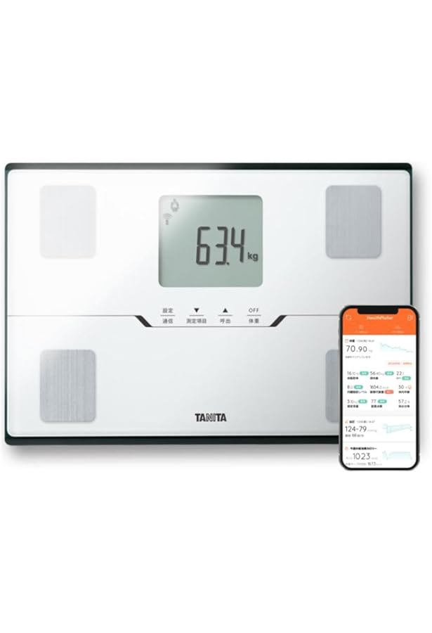 Amazon.co.jp: 体重体組成計 カラダスキャン HBF-228T-SWシャイニー
