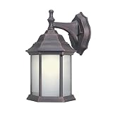 Woodbridge Lighting 60022WL-RTP Energy Saving 1-Light Outdoor Wall Sconce, Powder Coat Rust [並行輸入品]