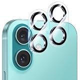 ZEESEA カメラフィルム iPhone 16 /iPhone 16 Plus 用 カメラ保護 黒縁取り カメラカバー レンズカバー 耐衝撃 高透過率 露出オーバー防止 アイフォン16/16プッラス 対応 2枚セット RXZER02 (iPhone 16/iPhone 16 Plus)