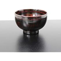 Amazon.co.jp: 汁椀 渕布 根来 木製 お椀 漆器 漆塗り 和食器