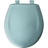 Bemia|#Bemis 200SLOWT 074 Round Closed Front Toilet Seat, Blue, by Bemis