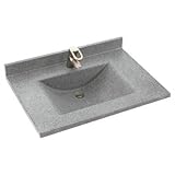Swanstone CV02225.040 Vin42Apc Metropolitan Contour Vanity Top, 25, Bermuda Sand by Swanstone