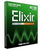 Elixir エリクサー ベース弦 NANOWEB ステンレス Long Scale Light/Medium .045-.105#14677 【国内正規品】