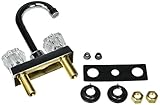 要素のデザインVistaセンターセットバー蛇口注ぎ口の3 – 1 / 2 " Reach、4インチ、ポリッシュクローム 3-1/2" in Spout Reach EB461 1