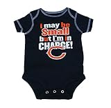 Chicago Bears I May Be Small But I ' m In Charge Infant Onesieサイズ6 – 9ヶ月ボディースーツクリーパー – Navy