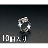 エスコ ９－２２ｍｍホースクランプ（ステンレス製／１０個） EA463BA-22