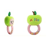 Edtoy Colored Apple Cartoon Fruit Baby Plush Hand Rattleおもちゃ