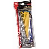 Gardner Bender 10095VDV Data Com Cable Tie Assortment, 4 in. & 8 in., Grey, Blue & Yellow [並行輸入品]