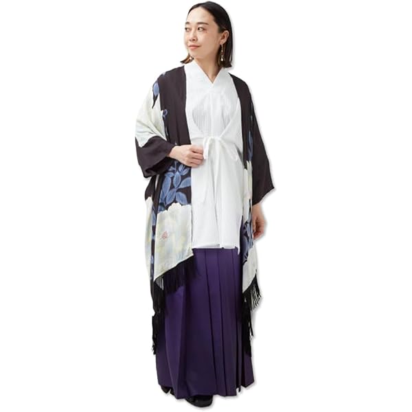 Amazon.co.jp: 倭物やカヤ 揺る鈴蘭羽織付きワンピース 76L-6111 春夏