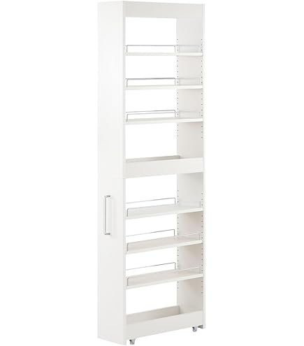 Amazon｜白井産業 隙間収納 ストッカー 幅20cm 高さ181cm ホワイト 白