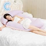 マタニティ抱き枕 授乳クッション シンプル 妊娠中 マタニティ ボディーピロー ホールディングピロー ビーズ 洗える マタニティ抱き枕 フリーサイズ C