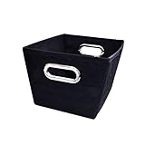 キルティング 収納ボックス S ブラック 1-512-BK