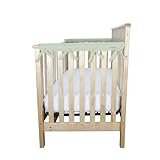 Trend Lab Fleece CribWrap Rail Covers for Crib Sides (Set of 2), Sage Green, Narrow by Trend Lab [並行
