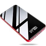 26800mAh モバイルバッテリー 大容量【PSE認証済】急速携帯充電器 2USB出力ポート&3入力ポート 残量表示 鏡面仕上げデザイン