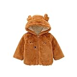 Pojour ベビー服 子供服 女の子 冬秋 防寒 厚いコート 可愛いフワフワコート 厚手 長袖 暖かいジャケット ベビールームウェア 普段着 カジュアル 旅行 記念日 プレゼント 黄色