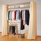 ハイタイプ 棚付きクローゼット ハンガーラック 3428-3429