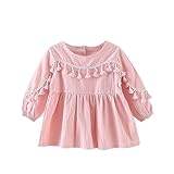 子供ドレス ガールズ 女の子 綿 ファッション 可愛い 長袖 タッセルスプライス 春夏 キッズ おしゃれ 素敵 ワンピース プリンセスドレス 2色